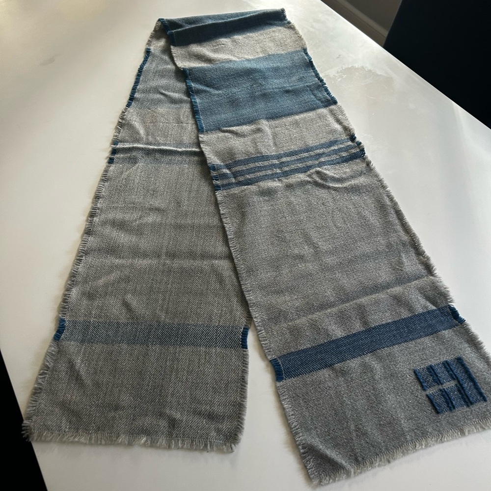 Swans Island Handwoven Hand Dyed Made USA Organic Merino Wool Long Scarf